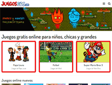 Tablet Screenshot of juegosyjuegos.com